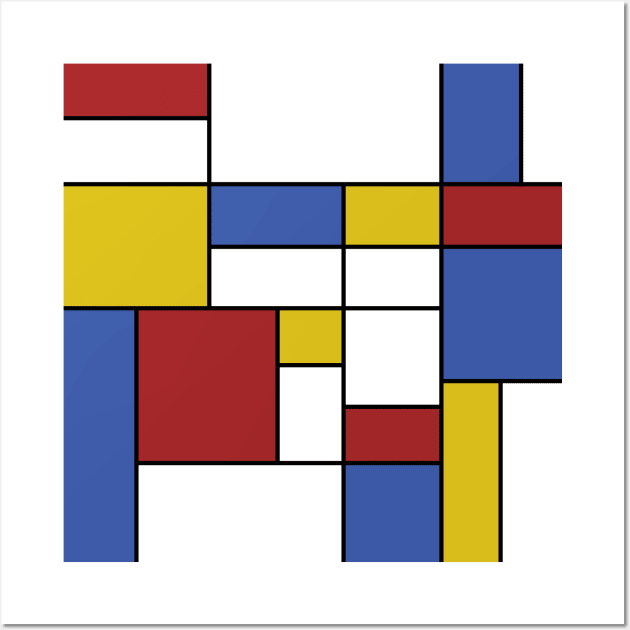 Inspired by Mondrian Wall Art by MSLS